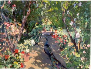 Joaquim Mir i Trinxet, Jardí de la casa del pintor