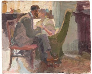 La Frasquita festejant, oli sobre taula