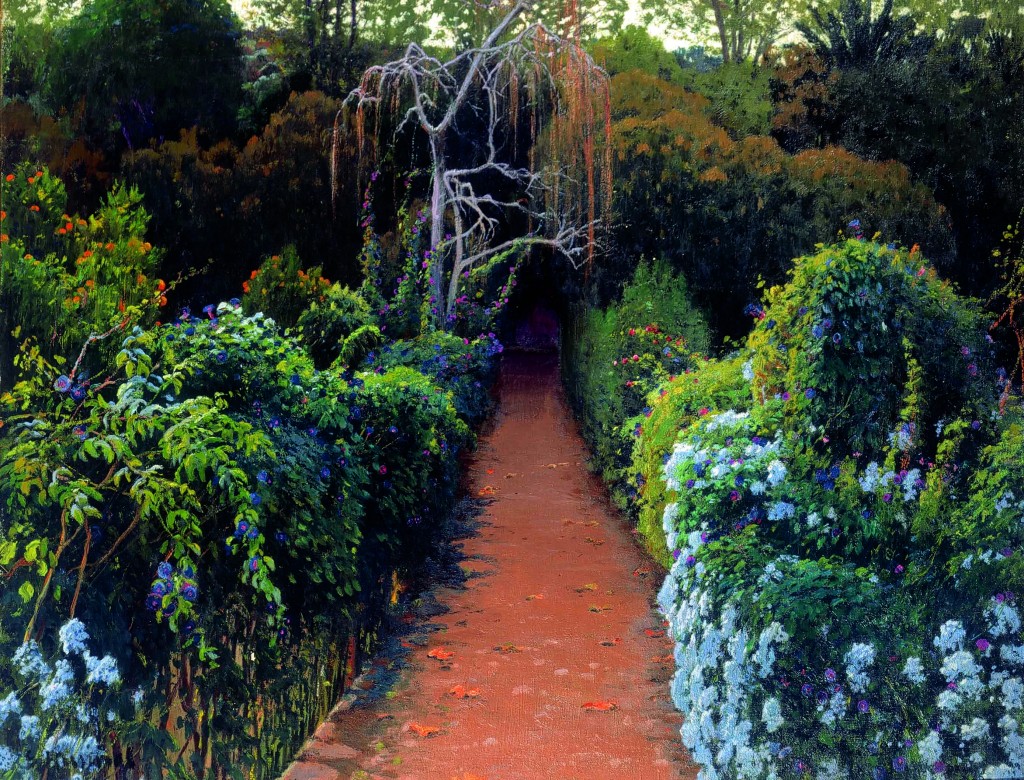 Flors blaves, Mallorca, 1906, oli sobre tela, col particular